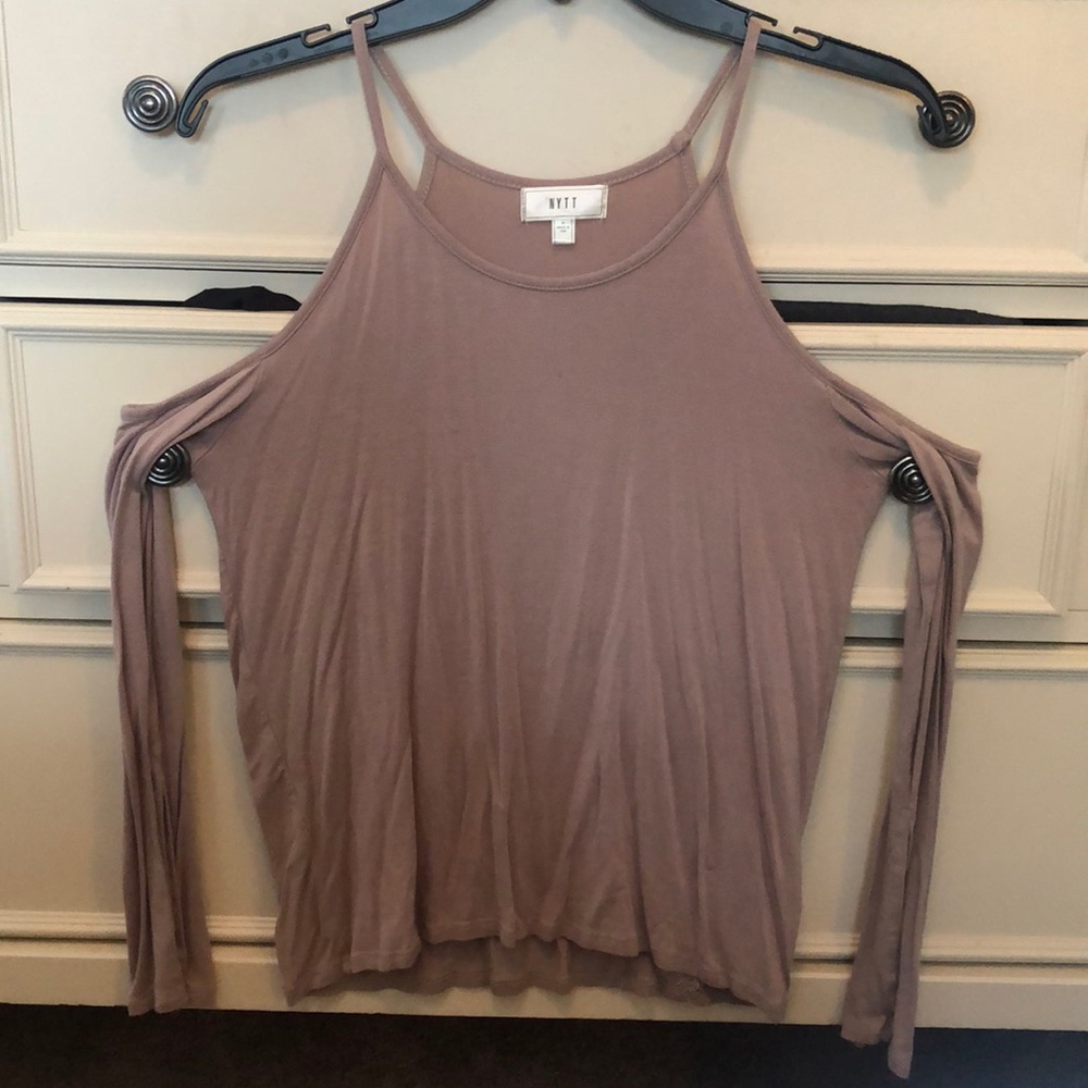 Off the shoulder long sleep top